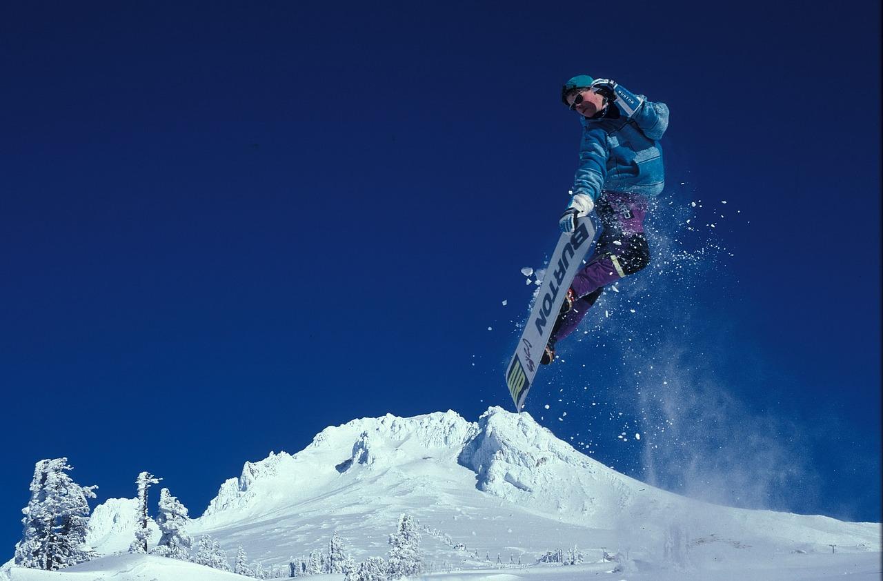 snowboarder jump