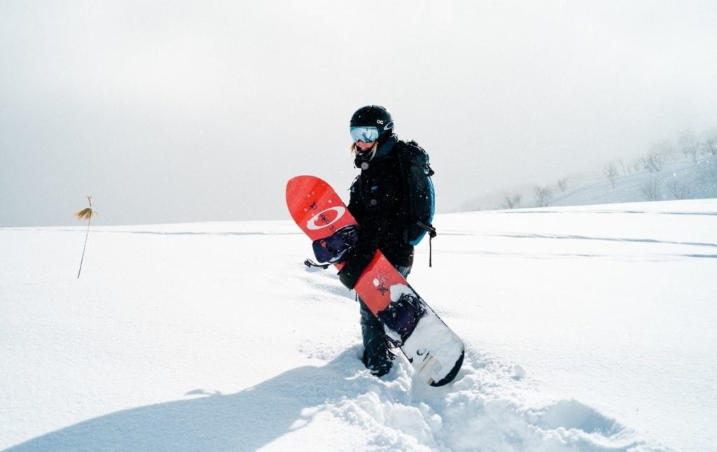Snowboarder in Japan