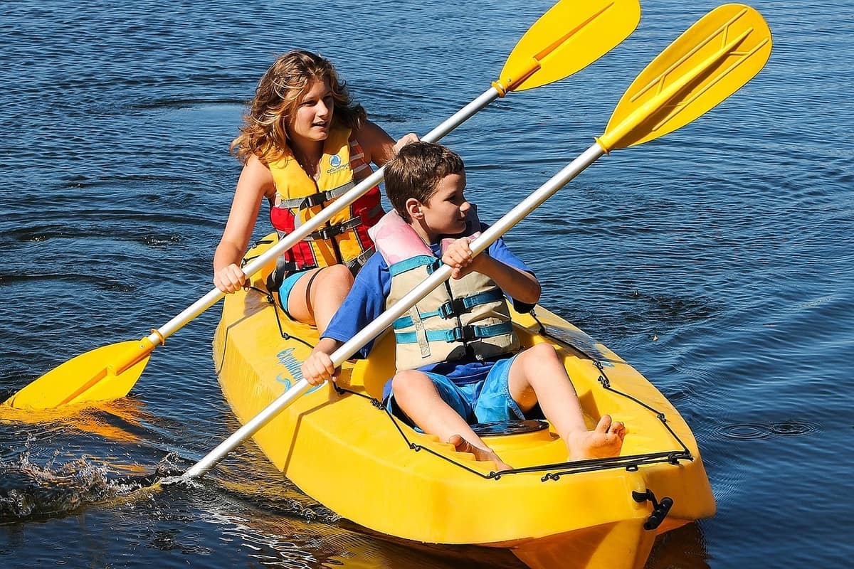 Children Tandem Kayaking
